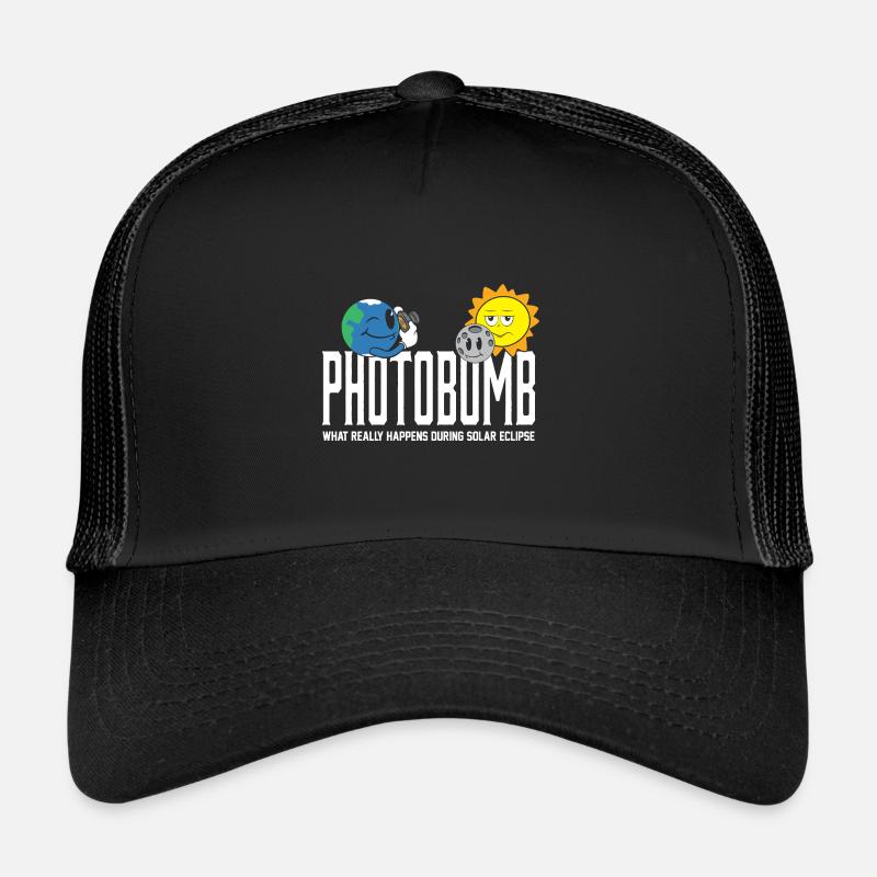 Total Solar Eclipse 2024 Totality Photobomb Sun Trucker Cap