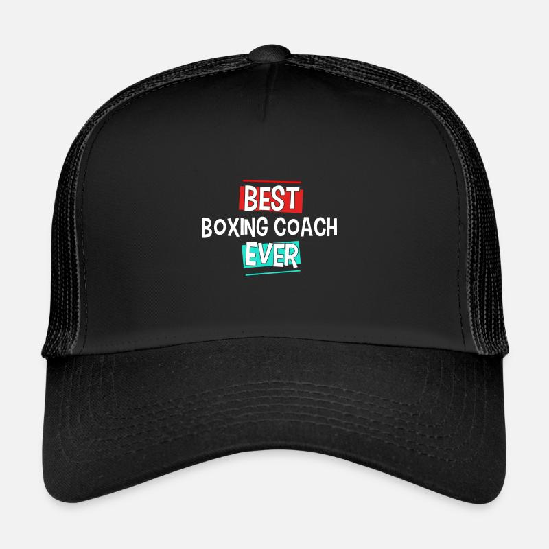 Best Boxing Coach Ever Boxer Gift Trucker Cap