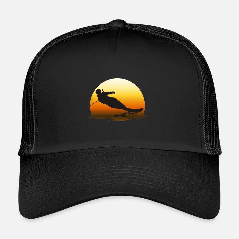 wasserski - Trucker Cap - Schwarz/Schwarz