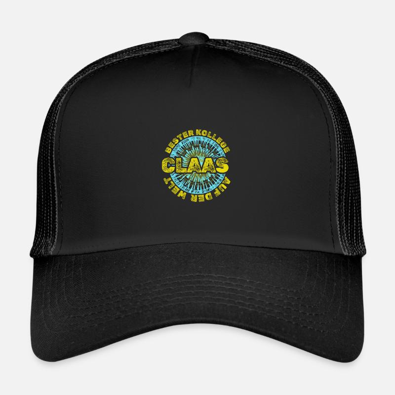 Geschenk für Claas - Trucker Cap - Schwarz/Schwarz