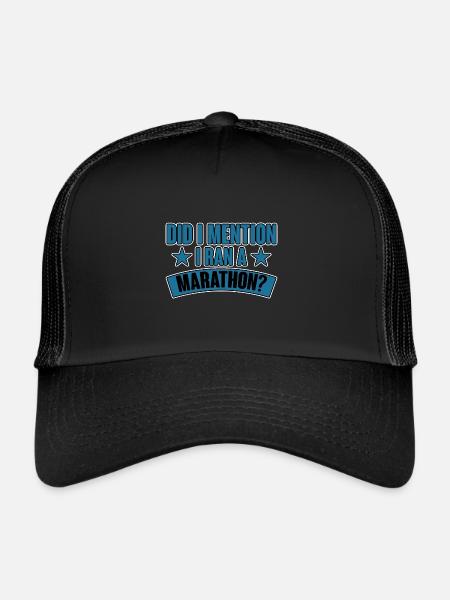 Did I Mention I Ran A Marathon 2 - Trucker Cap - black/black - Front