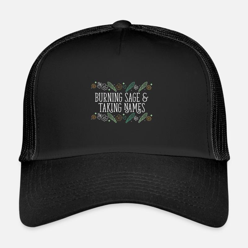 Brûler de la sauge et prendre des noms Bâtons de purification Casquette trucker 