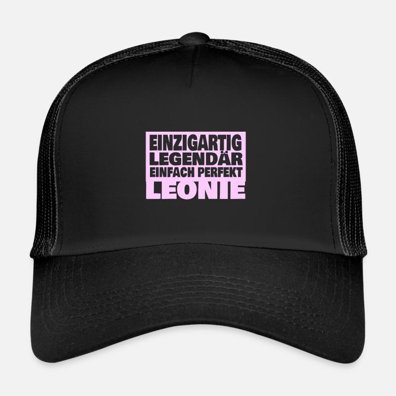 Leonie - Trucker Cap - Schwarz/Schwarz