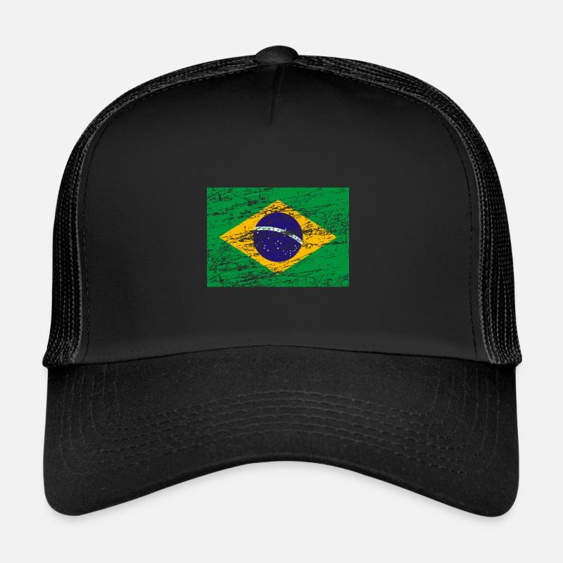 Brésil drapeau du Brésil Casquette trucker 