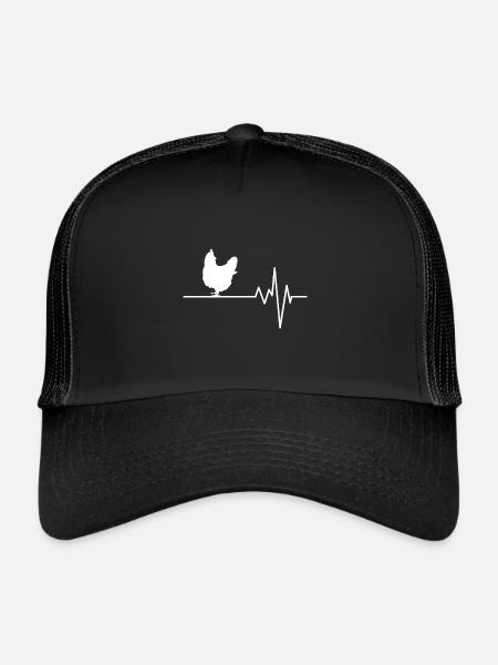Huhn - Trucker Cap - Schwarz/Schwarz