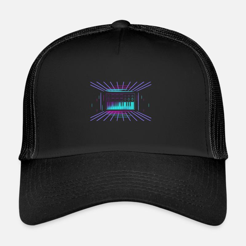 Synthes synthétiseur de clavier Synth Analog Music Casquette trucker 