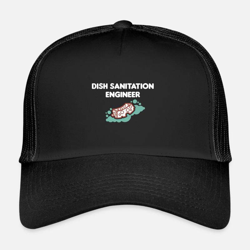 Dishwasher man dish cleaning engineer lu Trucker Cap