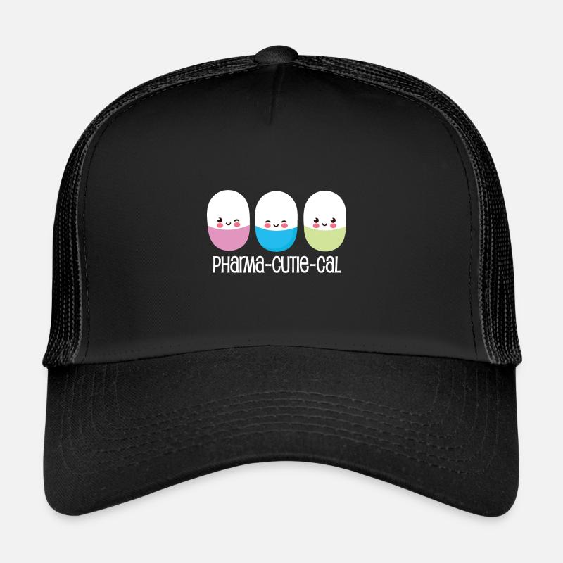 Pharma-Cute-Cal - Casquette trucker  - noir/noir