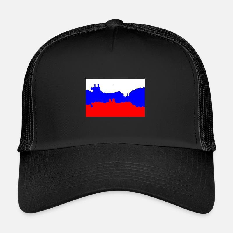 Russie - Casquette trucker  - noir/noir