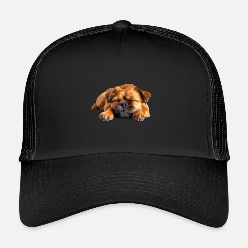Brussels Griffon - Trucker Cap - black/black