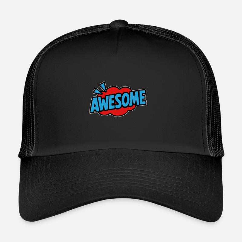 Bande dessinée de lettrage rétro géniale Casquette trucker 