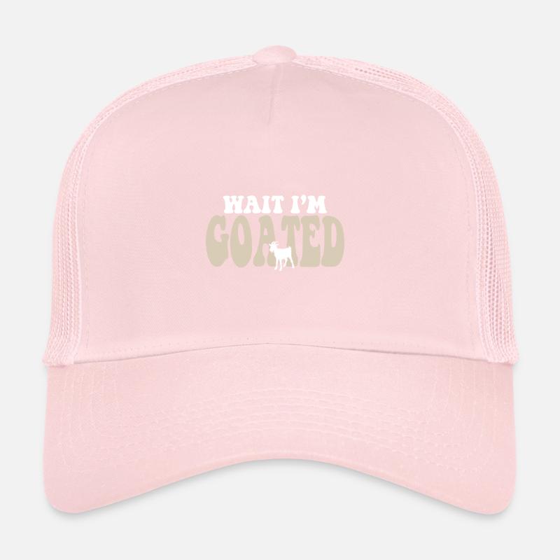 Drôle Internet Meme Goat Joke Wait I’m Goated Casquette trucker 
