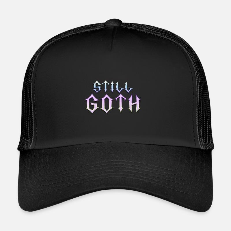 Still Goth! Gothic Aesthetics Y2K Cross Trucker Cap