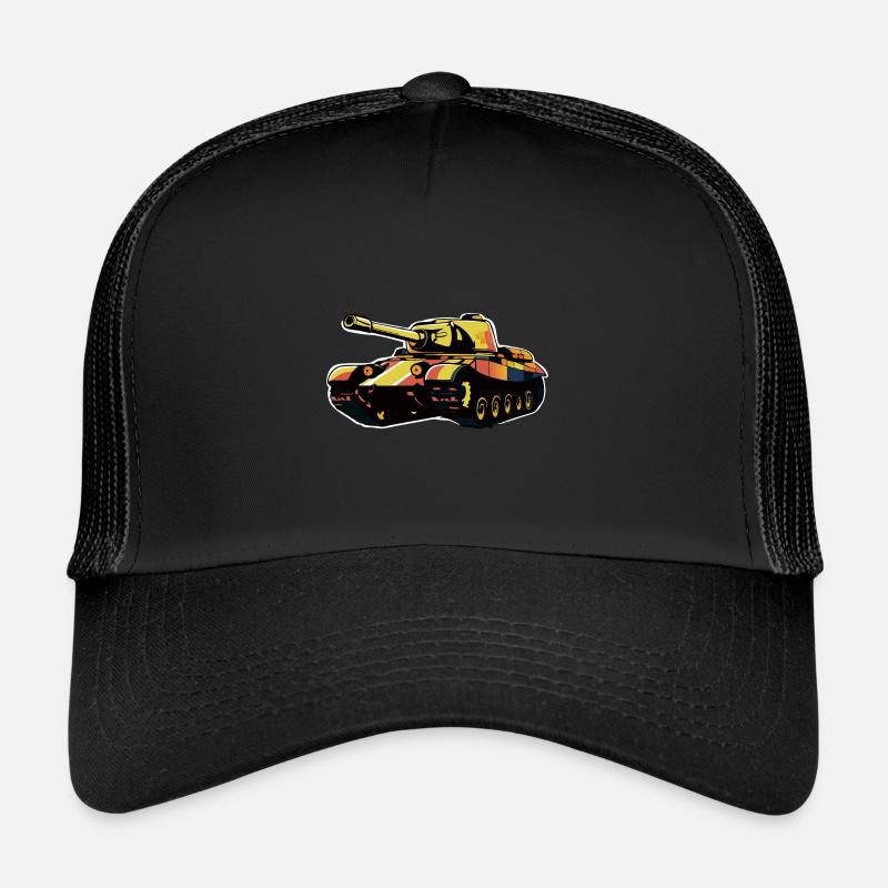 Chars Chars principaux Chars de combat Chars Chars Pilotes de chars Casquette trucker 