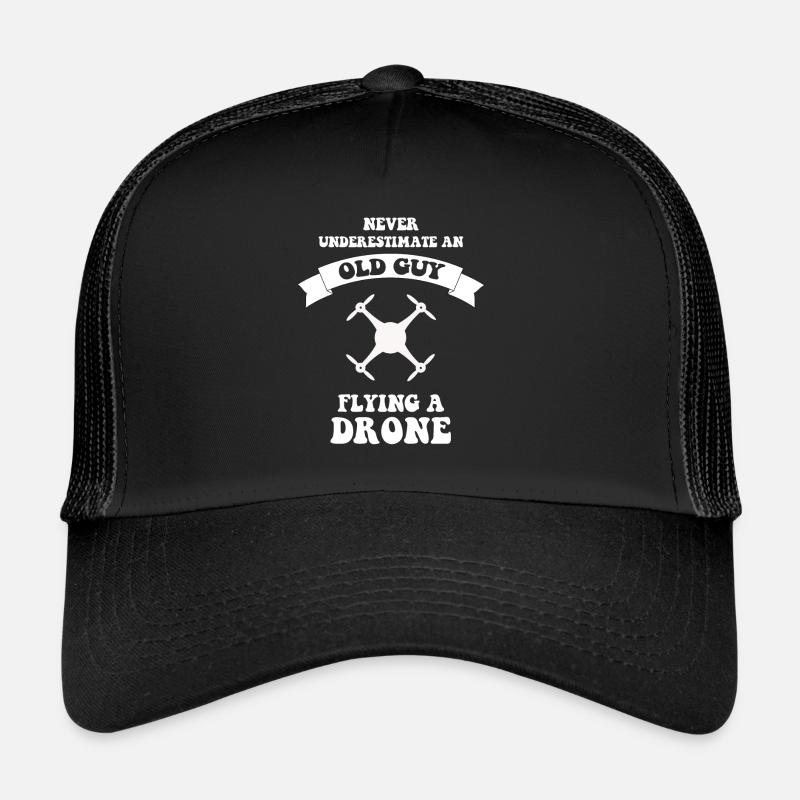 old man drone Trucker Cap