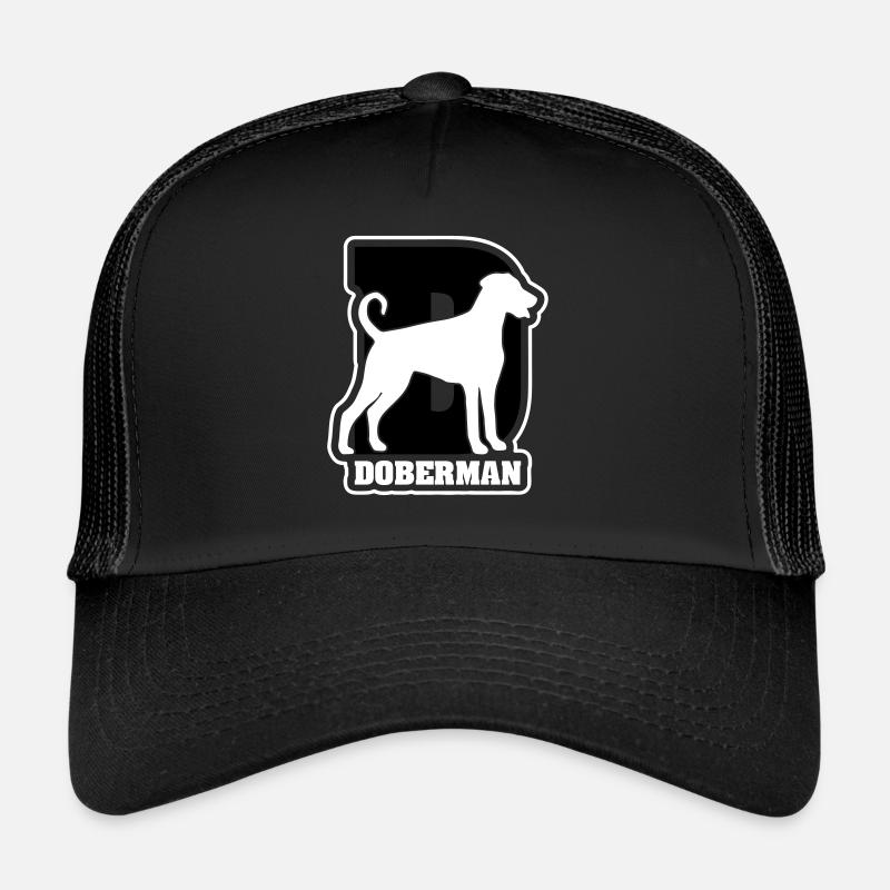 DOBERMAN Pinscher D Trucker Cap