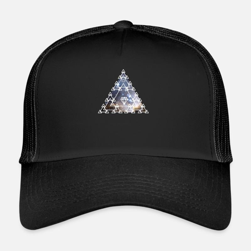 Illuminati Pyramide oeil univers Alien Nerd pc Casquette trucker 