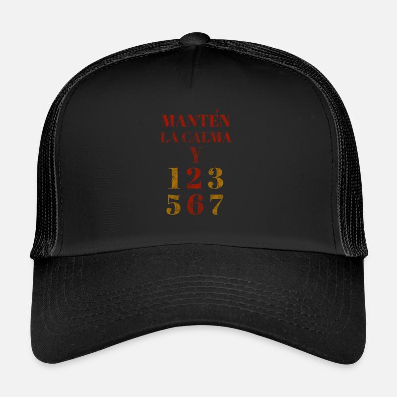Manten la calma and dance salsa - Tanz Geschenk Trucker Cap