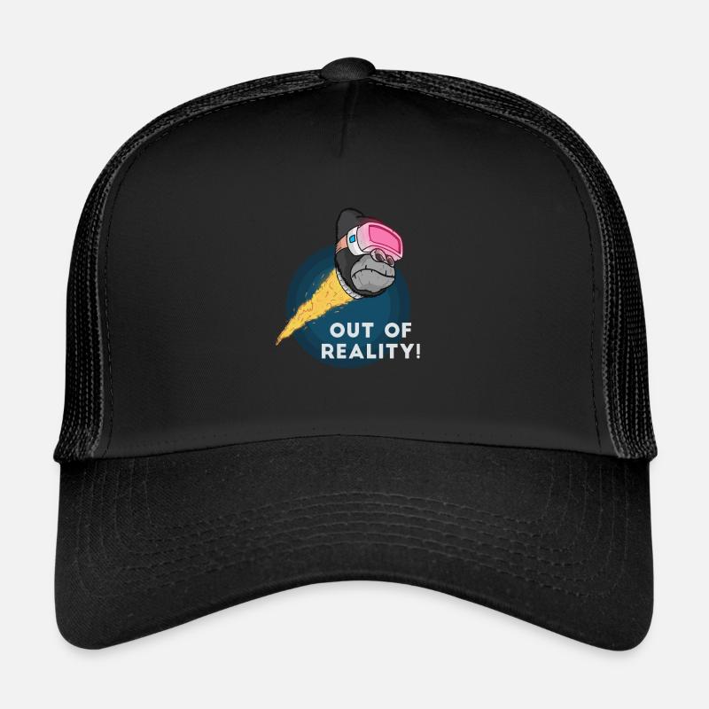 Ordinateur de singe de Gorilla Virtualreality Casquette trucker 
