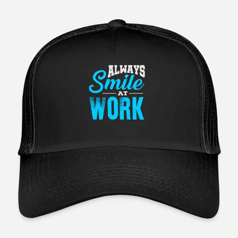 Happy (at work) Trucker Cap