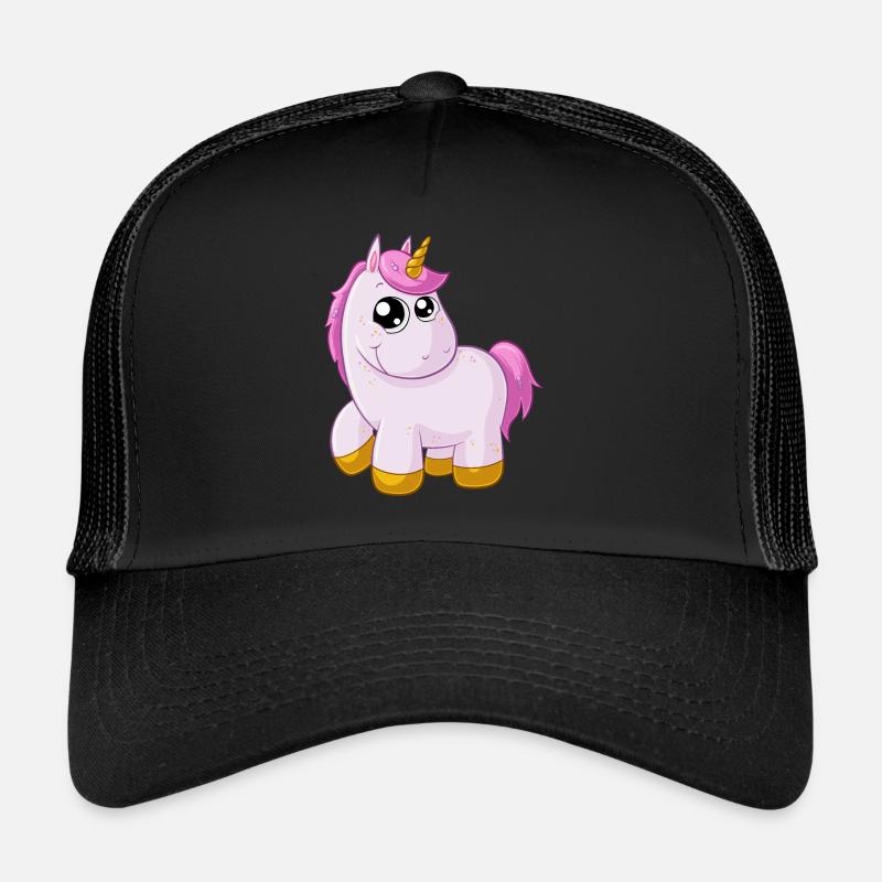 Pinkes Comic Einhorn Trucker Cap