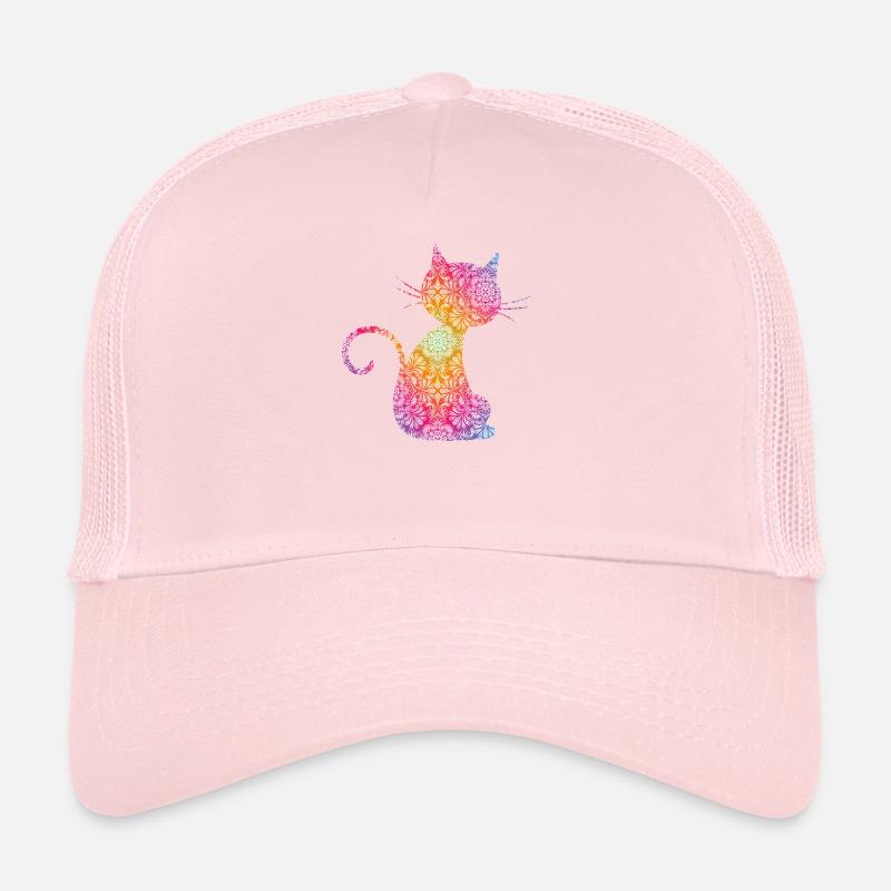 Mandala Cat Casquette trucker 
