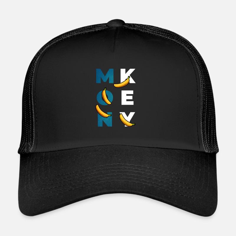 Cadeau de banane singe banane singe banane Casquette trucker 