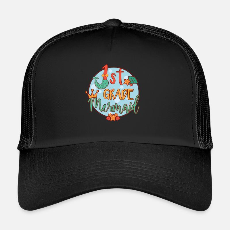 Sirène de 1ère année - Casquette trucker  - noir/noir
