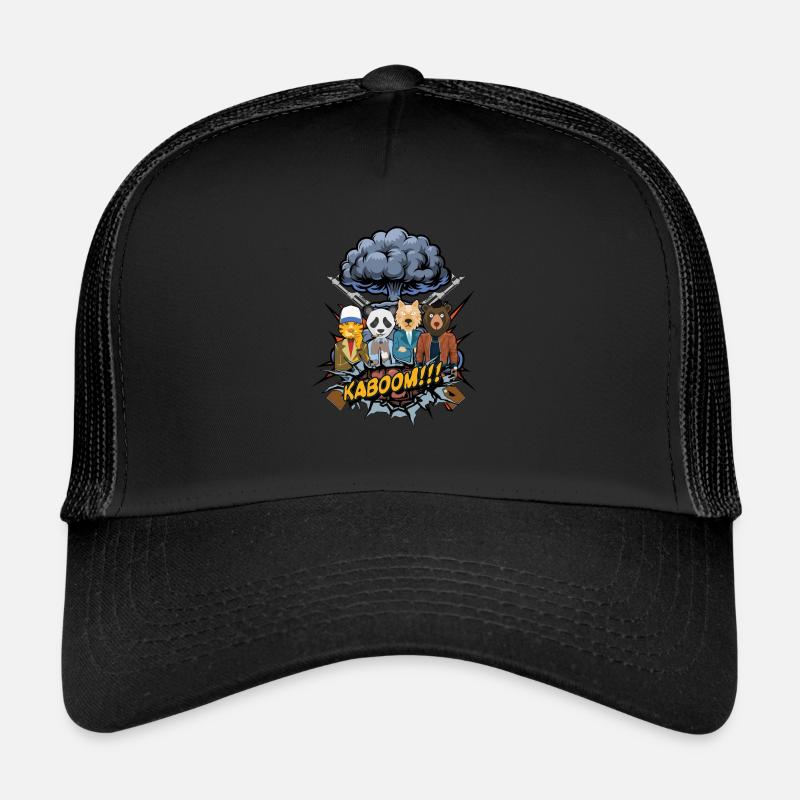 The Pet Team - Trucker Cap - Schwarz/Schwarz