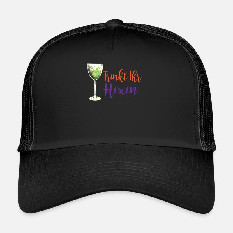 Cooles Halloween Hexe Geschenk Trinkt Ihr Hexen Trucker Cap