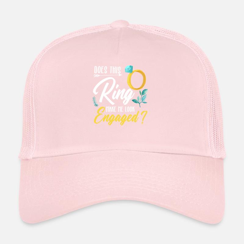 Ring engagement ring engagement wedding bride Trucker Cap