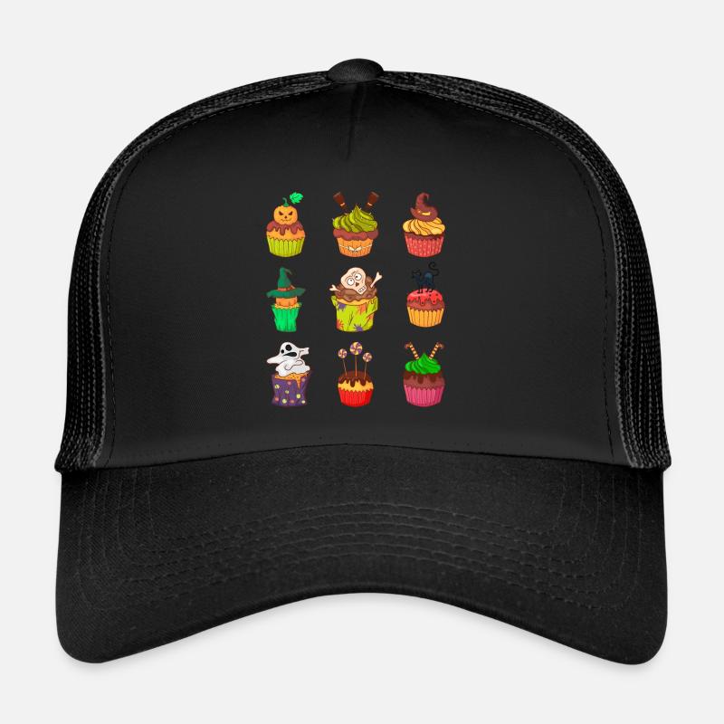 Gâteau au muffin Halloween Casquette trucker 