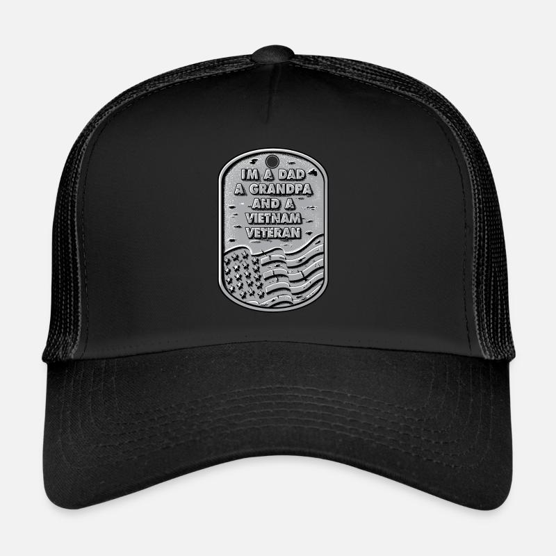 Ich bin ein Vater, ein Großvater und ein Vietnam-Veteranenhemd Trucker Cap