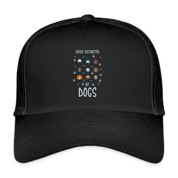 Petcontest Hunde-T-Shirt - Trucker Cap - Schwarz/Schwarz - Vorne