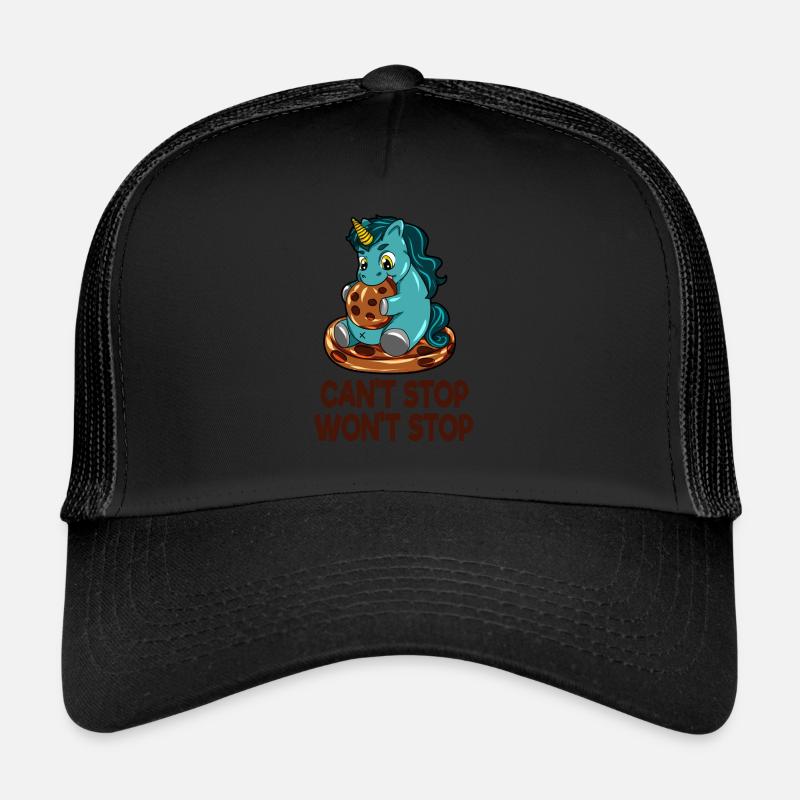 Thick unicorn biscuit cookie eat hunger Trucker Cap