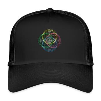 IKIGAI, Tai Chi, sens de la vie - Casquette trucker  - noir/noir - Devant