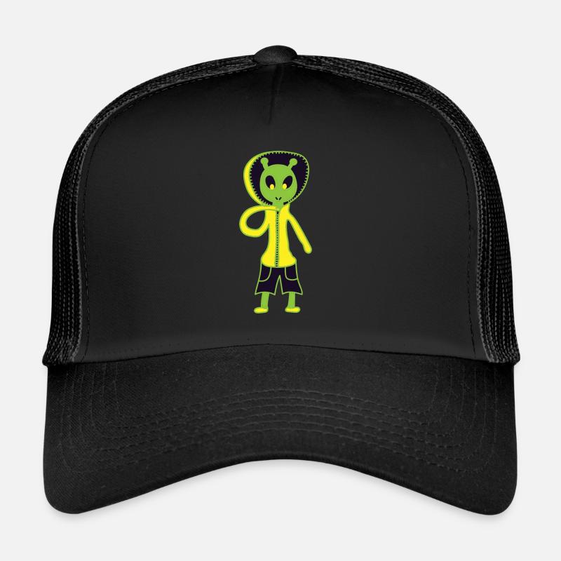 Alien - Trucker Cap - Schwarz/Schwarz