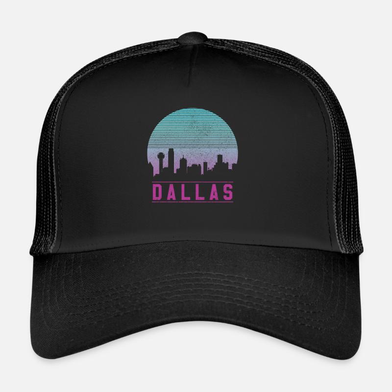 Dallas Skyline Retro Trucker Cap
