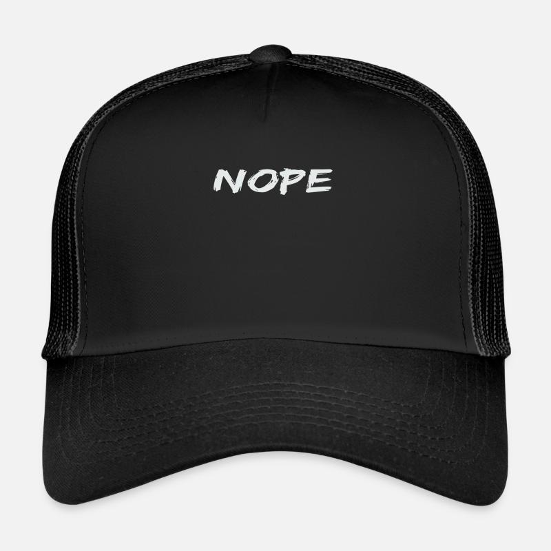 Nope - Trucker Cap - Schwarz/Schwarz