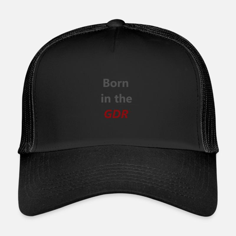 GDR- DDR - Trucker Cap - Schwarz/Schwarz