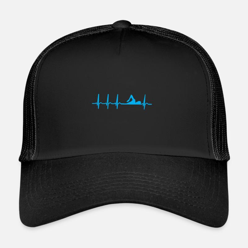 swim - Trucker Cap - black/black