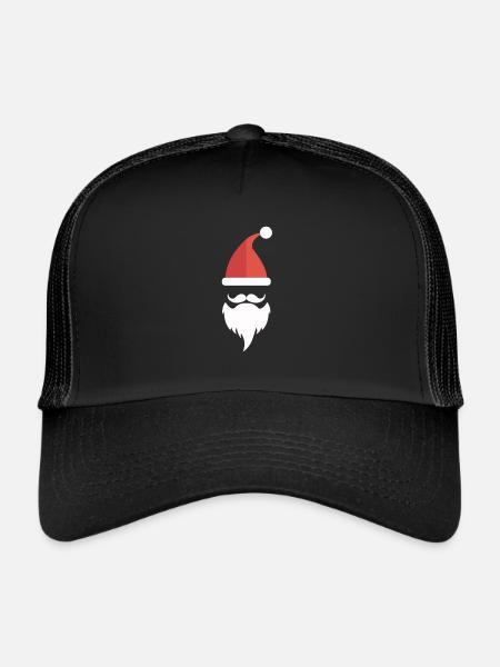 Noël, le Père Noël - Casquette trucker  - noir/noir - Devant