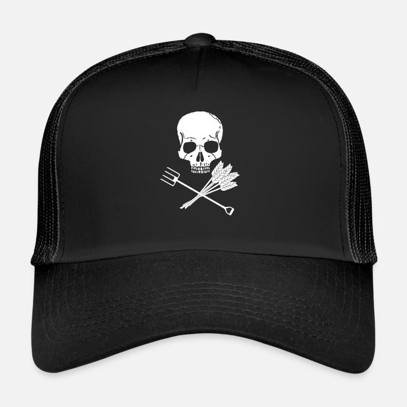 Skull pitchfork Trucker Cap
