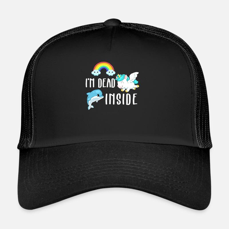 Depression Internally Dead Depressed Lonely Sad Trucker Cap
