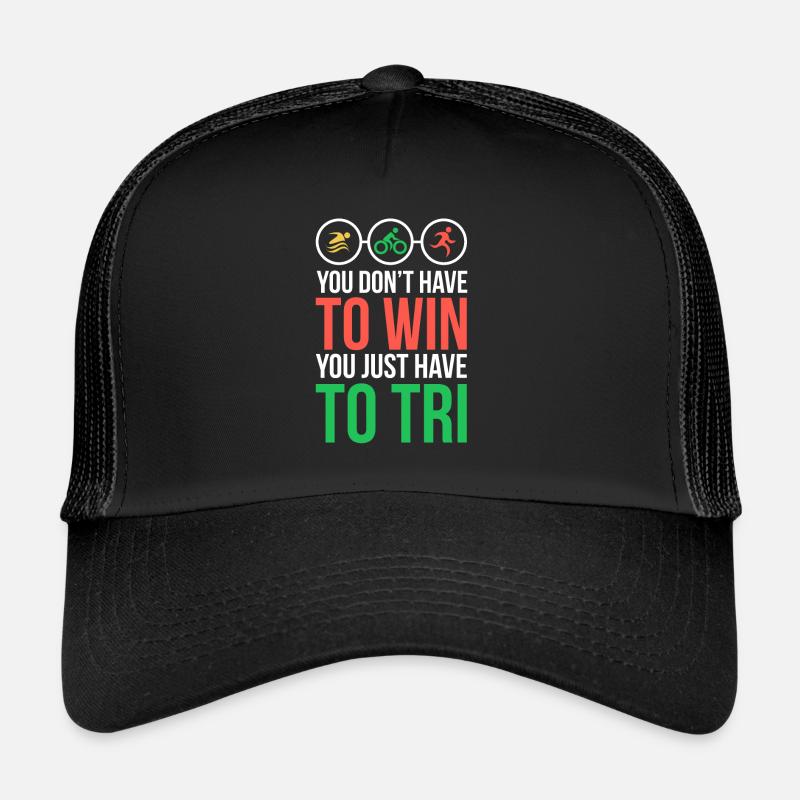 Vous n’avez pas à gagner - Casquette trucker  - noir/noir