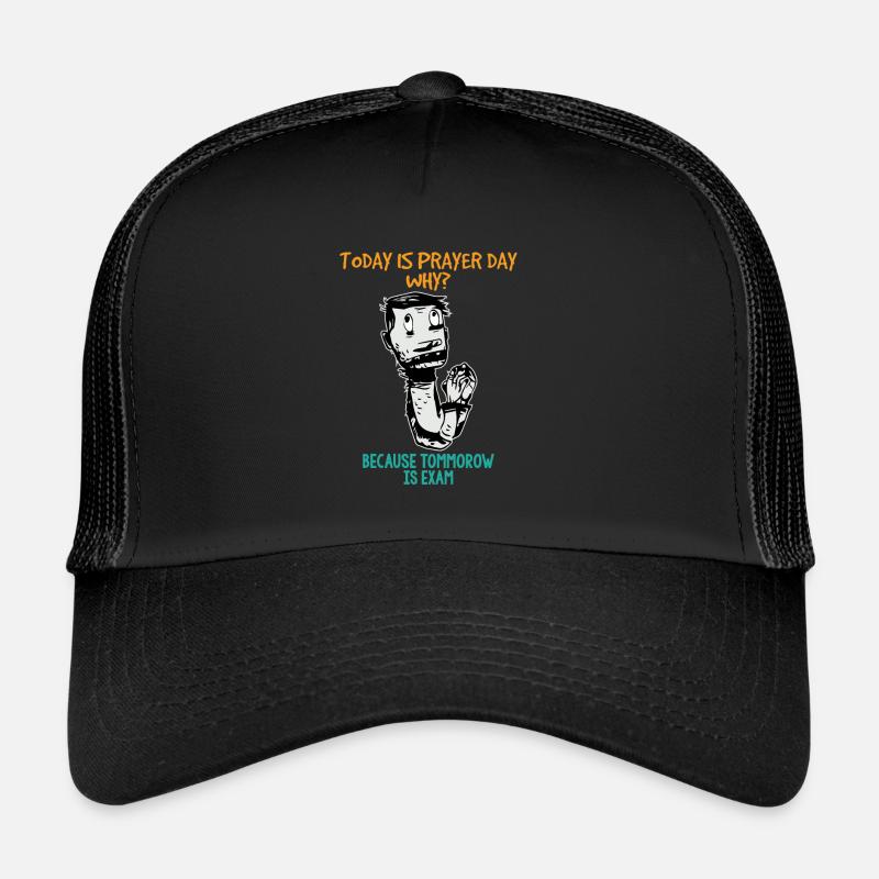 examens - Casquette trucker - noir/noir