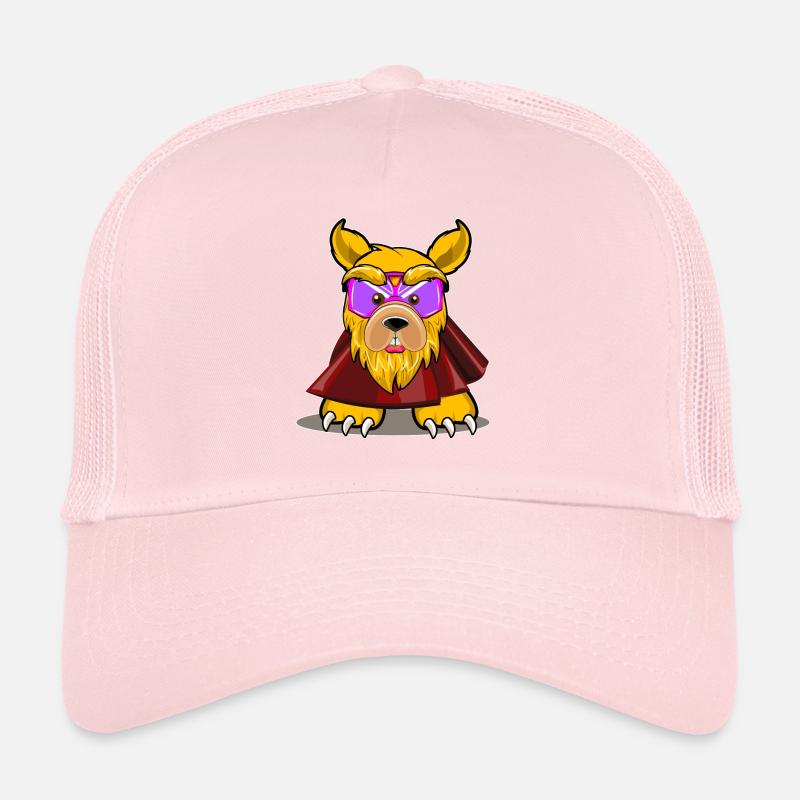 Hipster Terrier Doodle Art Trucker Cap