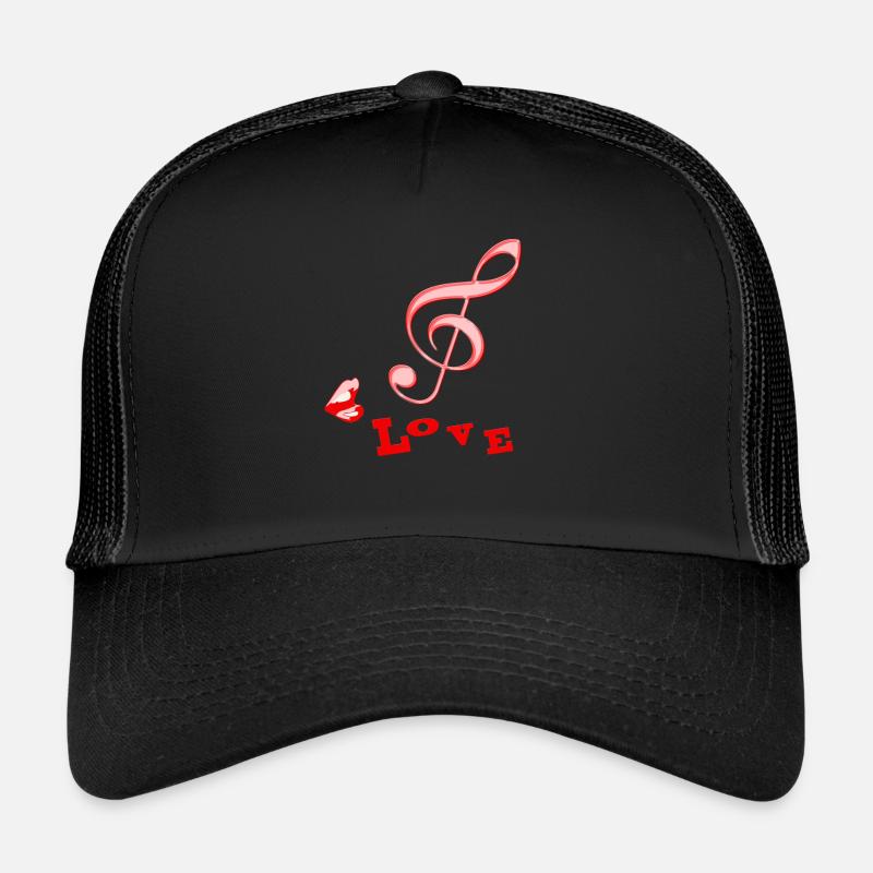 Clef de sol clé de sol - Casquette trucker - noir/noir