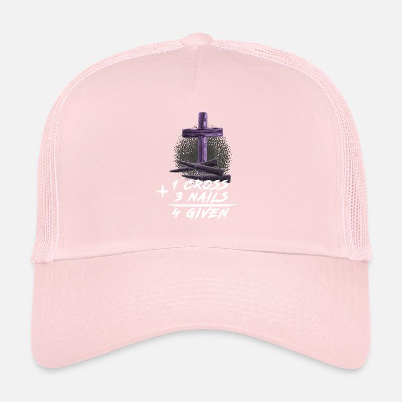 1 Cross + 3 Nails = 4 Given Trucker Cap