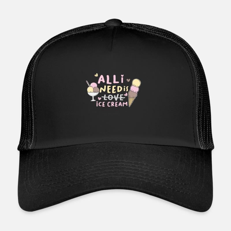 Eis - Trucker Cap - Schwarz/Schwarz